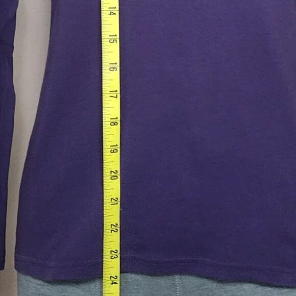 Karen Scott Womens Mock-Neck Long Sleeve T-Shirt - Picture 8 of 10